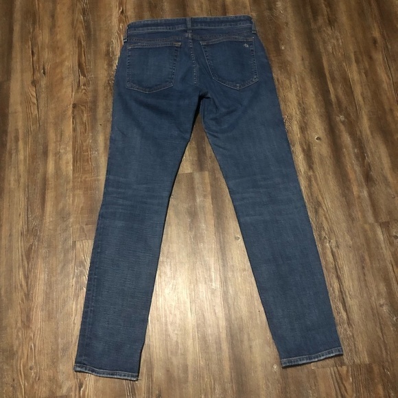 Rag & Bone Jeans Women's 25 Dre Low Rise Slim Boyfriend in Mission with Holes - Picture 5 of 6